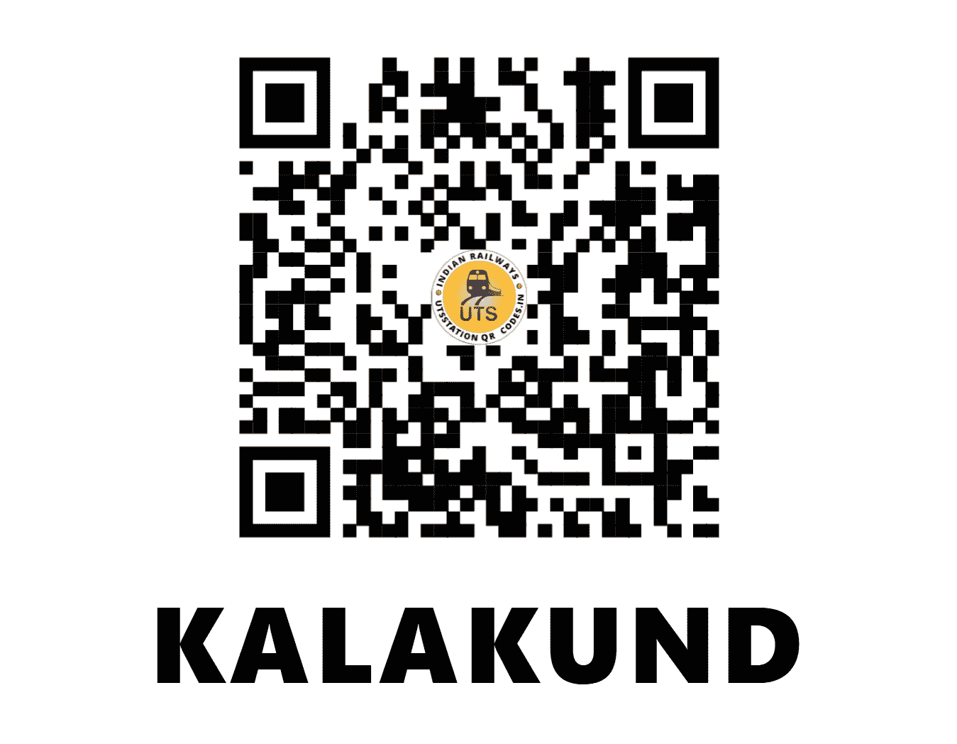 UTS QR Code for KALAKUND - KKD (WR - MADHYA PRADESH)